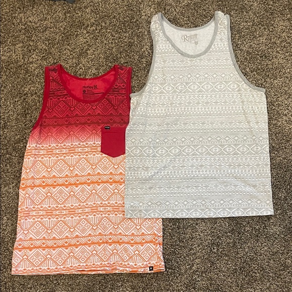 Hurley Kids Tank Tops - Red, Orange, and Gray Retrofit - Picture 1 of 1